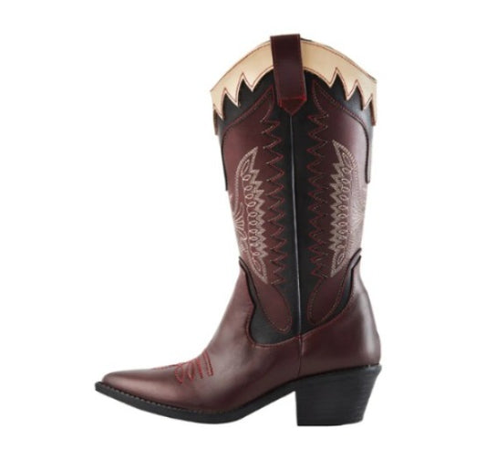 Bota vaquera vino 8004