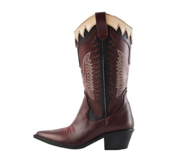 Bota vaquera vino  8004